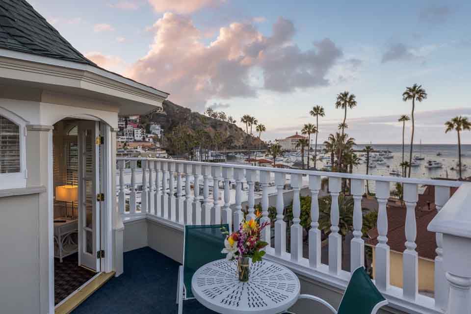 Catalina Island Hotel Glenmore Plaza Clark Gable Suite Balcony
