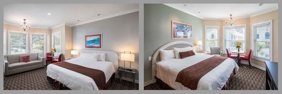 Catalina Island Glenmore Plaza Premium King Room and Premium King Suite